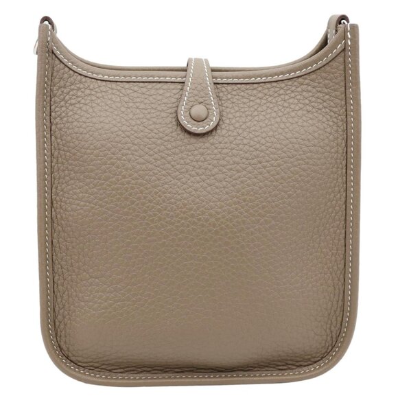 Hermes Evelyne TPM 16 Amazone Clemence Leather Crossbody Bag Etoupe - Picture 5 of 14